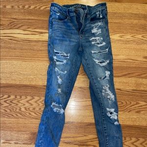 American Eagle Curvy hi rise Size 6 jegging jeans medium rinse
